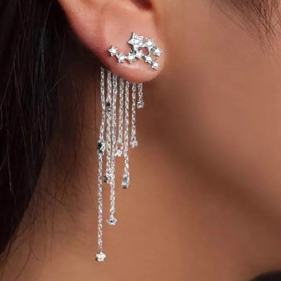 ✨HP! ✨Crystal Star Rainfall Earrings✨ - Picture 3 of 3